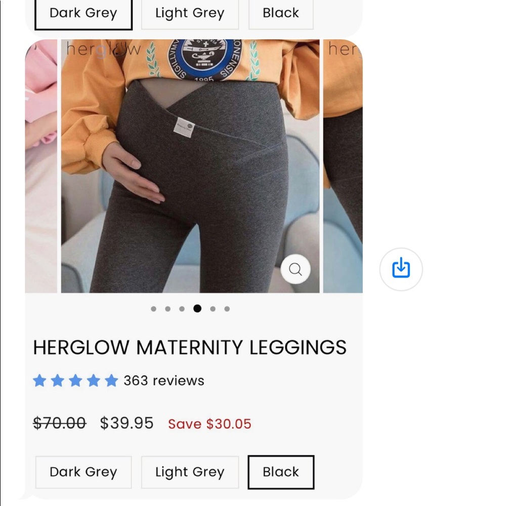 Maternity leggings XL Dark Grey